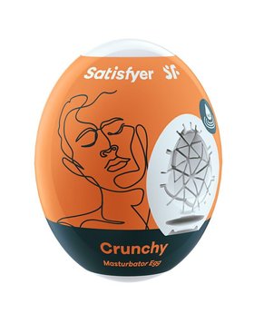 Самозмащувальний мастурбатор-яйце Satisfyer Masturbator Egg Crunchy, одноразовий, не потребує змазки ON0131 фото