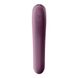 Вакуумний стимулятор з вібрацією Satisfyer Dual Kiss Wine Red SO6115 фото 4