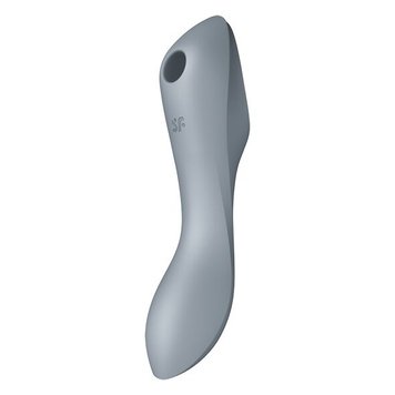 Вакуумний стимулятор з вібрацією Satisfyer Curvy Trinity 3 BlueGrey SO6118 фото