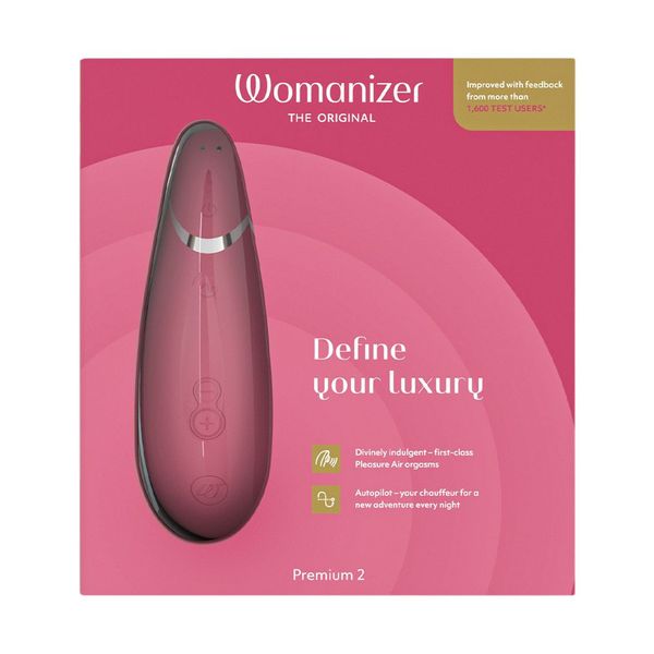 Вакуумний стимулятор Womanizer Premium 2 (Вуманайзер) рожевий PS12-3292 фото