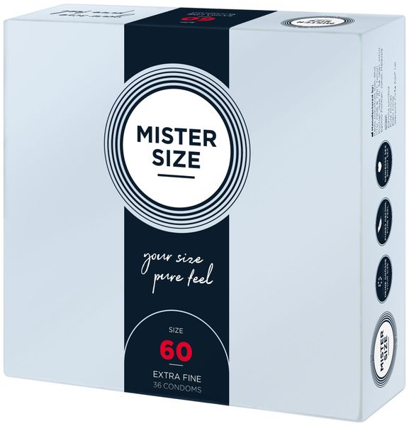 Презервативи Mister Size - pure feel - 60 (36 condoms), товщина 0,05 мм SO8053 фото