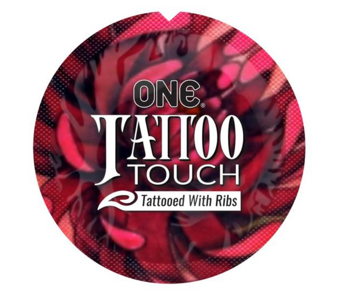 ONE Tattoo Touch Purple - з ребристою поверхнею у вигляді тату ON0088 фото