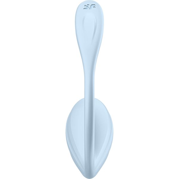 Віброяйце Satisfyer Smooth Petal Connect App колір блакитний PS12-6227 фото