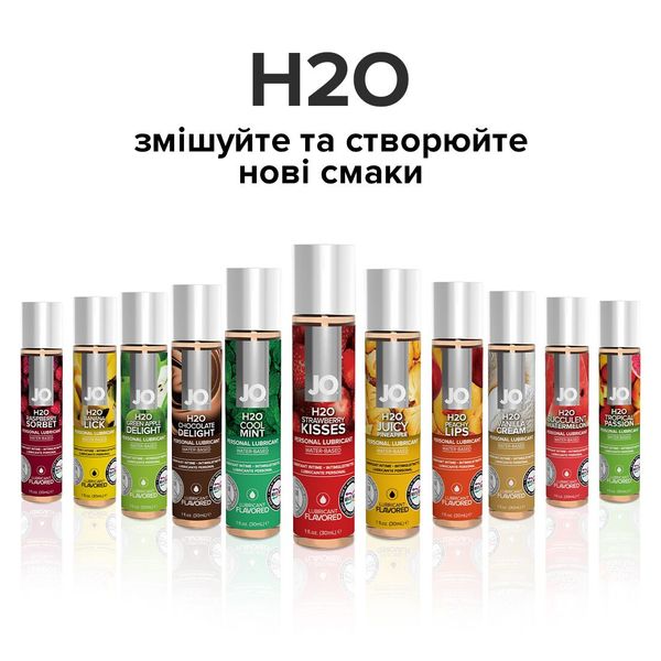 Змазка на водній основі System JO H2O — Strawberry Kiss (30 мл) без цукру, рослинний гліцерин SO1469 фото