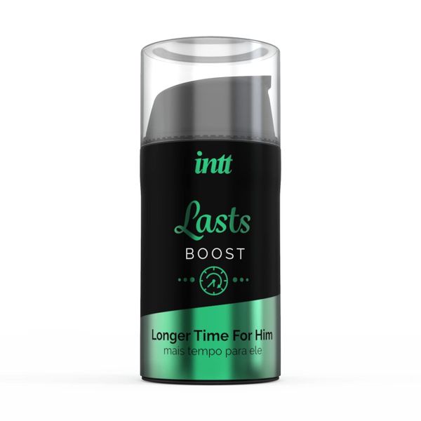 Пролонгатор для чоловіків Intt Lasts Boost (15 мл) з екстрактом гвоздики та м'яти SO2933 фото