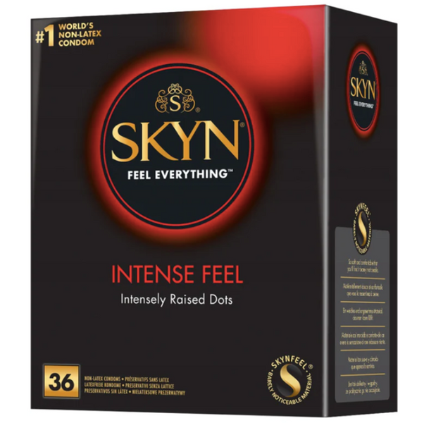 Презервативи Lifestyles Skyn Intense feel - безлатексні з пупирками, упаковка 36 шт ON0075 фото