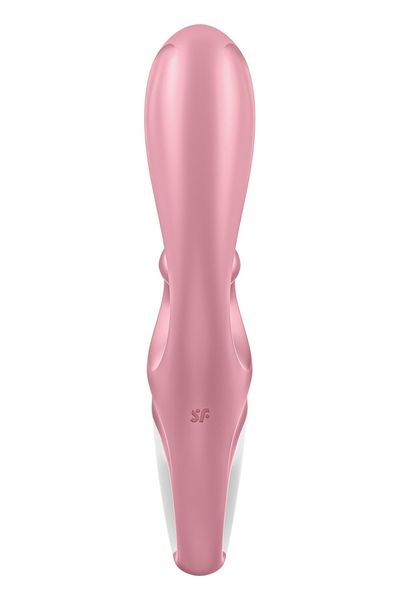 Смартвібратор-кролик Satisfyer Hug Me Pink, 2 мотори, діаметр 4,2см, широка кліторальна частина SO6274 фото