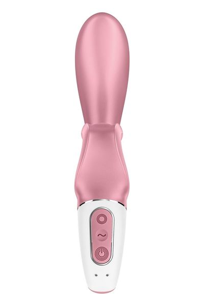 Смартвібратор-кролик Satisfyer Hug Me Pink, 2 мотори, діаметр 4,2см, широка кліторальна частина SO6274 фото