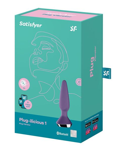 Анальна смарт-вібропробка Satisfyer Plug-ilicious 1 Purple ON0124 фото