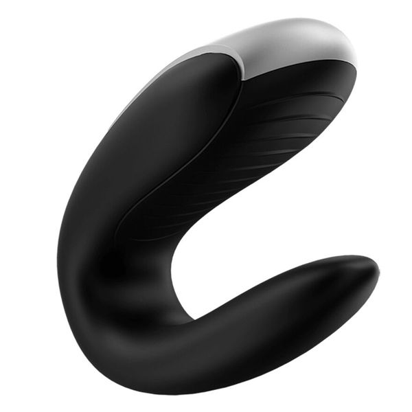 Смартвібратор для пар Satisfyer Double Fun (Black) з пультом ДК SO5058 фото