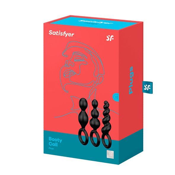 Набір анальних іграшок Satisfyer Plugs (set of 3) - Booty Call, макс. діаметр 3 см ON0206 фото