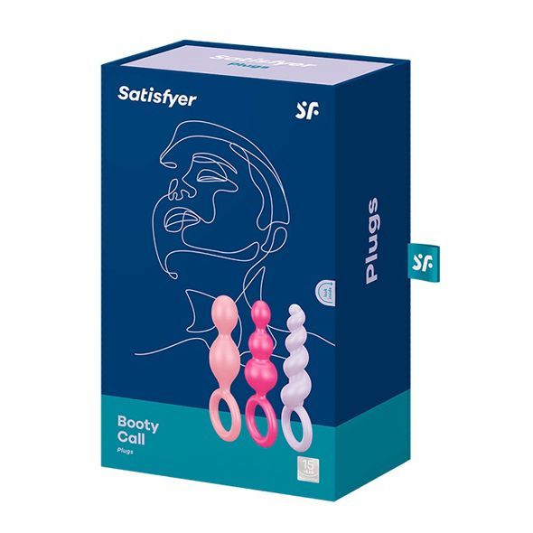 Набір анальних іграшок Satisfyer Plugs (set of 3) - Booty Call, макс. діаметр 3 см SO2324 фото