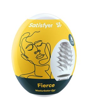 Самозмащувальний мастурбатор-яйце Satisfyer Masturbator Egg Fierce, одноразовий, не потребує змазки ON0128 фото