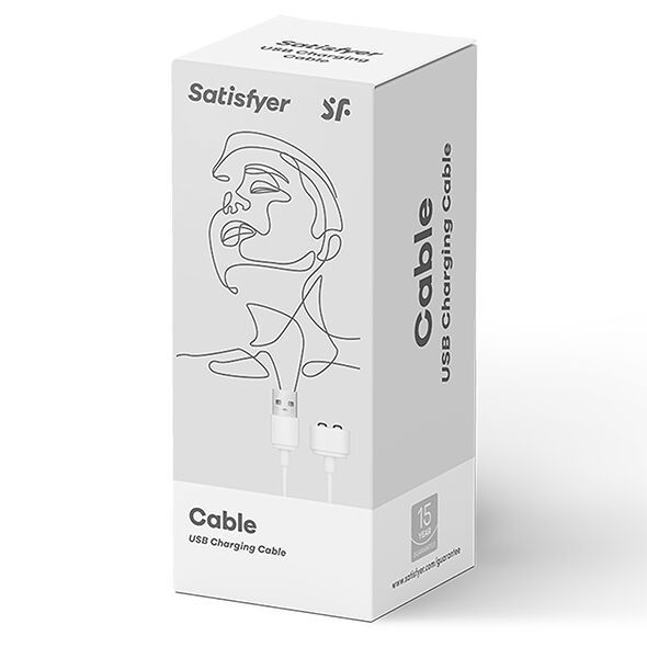 Зарядка (запасний кабель) для іграшок Satisfyer USB charging cable White ON0102 фото